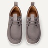 Amazon Essentials Men’s Canvas Moc Toe Loafer(Grey/White)