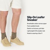 Amazon Essentials Men’s Canvas Moc Toe Loafer(Natural/White)