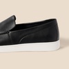 Amazon Essentials Men’s Casual Slip-on Loafer Sneakers with Memory Foam(Black Faux Leather)
