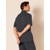 Amazon Essentials Men’s Regular-Fit Cotton Pique Polo Shirt, Short Sleeve (Available in Big & Tall)(Black)