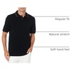 Amazon Essentials Men’s Regular-Fit Cotton Pique Polo Shirt, Short Sleeve (Available in Big & Tall)(Black/White and Red Tipped)