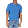 Amazon Essentials Men’s Regular-Fit Cotton Pique Polo Shirt, Short Sleeve (Available in Big & Tall)(Blue Red White Stripe)