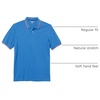 Amazon Essentials Men’s Regular-Fit Cotton Pique Polo Shirt, Short Sleeve (Available in Big & Tall)(Blue Red White Stripe)