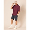 Amazon Essentials Men’s Regular-Fit Cotton Pique Polo Shirt, Short Sleeve (Available in Big & Tall)(Burgundy)