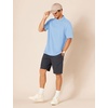 Amazon Essentials Men’s Regular-Fit Cotton Pique Polo Shirt, Short Sleeve (Available in Big & Tall)(French Blue)
