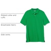 Amazon Essentials Men’s Regular-Fit Cotton Pique Polo Shirt, Short Sleeve (Available in Big & Tall)(Green)