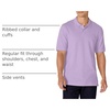 Amazon Essentials Men’s Regular-Fit Cotton Pique Polo Shirt, Short Sleeve (Available in Big & Tall)(Lavender)