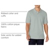 Amazon Essentials Men’s Regular-Fit Cotton Pique Polo Shirt, Short Sleeve (Available in Big & Tall)(Light Sage Green)