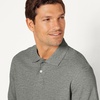 Amazon Essentials Men’s Regular-Fit Cotton Pique Polo Shirt, Short Sleeve (Available in Big & Tall)(Medium Grey Heather)