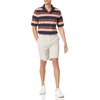 Amazon Essentials Men’s Regular-Fit Cotton Pique Polo Shirt, Short Sleeve (Available in Big & Tall)(Navy Bar Stripe)
