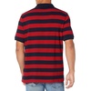 Amazon Essentials Men’s Regular-Fit Cotton Pique Polo Shirt, Short Sleeve (Available in Big & Tall)(Navy Red Rugby Stripe)