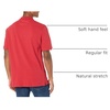 Amazon Essentials Men’s Regular-Fit Cotton Pique Polo Shirt, Short Sleeve (Available in Big & Tall)(Red)