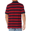 Amazon Essentials Men’s Regular-Fit Cotton Pique Polo Shirt, Short Sleeve (Available in Big & Tall)(Red/Navy Rugby Stripe)