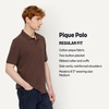 Amazon Essentials Men’s Regular-Fit Cotton Pique Polo Shirt, Short Sleeve (Available in Big & Tall)(Rich Hazel)