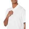 Amazon Essentials Men’s Regular-Fit Cotton Pique Polo Shirt, Short Sleeve (Available in Big & Tall)(White)