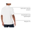 Amazon Essentials Men’s Regular-Fit Cotton Pique Polo Shirt, Short Sleeve (Available in Big & Tall)(White)