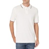 Amazon Essentials Men’s Regular-Fit Cotton Pique Polo Shirt, Short Sleeve (Available in Big & Tall)(White/Red and Navy Tipped)
