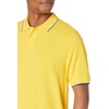 Amazon Essentials Men’s Regular-Fit Cotton Pique Polo Shirt, Short Sleeve (Available in Big & Tall)(Yellow/Blue and White Tipped)