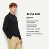 Amazon Essentials Men’s Slim Fit Long Sleeve Quick Dry Golf Polo Shirt(Anthracite)