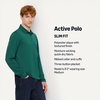 Amazon Essentials Men’s Slim Fit Long Sleeve Quick Dry Golf Polo Shirt(Dark Green)