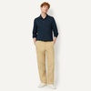 Amazon Essentials Men’s Slim Fit Long Sleeve Quick Dry Golf Polo Shirt(Dark Navy)