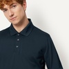 Amazon Essentials Men’s Slim Fit Long Sleeve Quick Dry Golf Polo Shirt(Dark Navy)