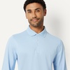 Amazon Essentials Men’s Slim Fit Long Sleeve Quick Dry Golf Polo Shirt(Light Blue)