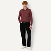 Amazon Essentials Men’s Slim Fit Long Sleeve Quick Dry Golf Polo Shirt(Rich Burgundy)