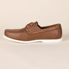 Amazon Essentials Men’s Slip-On Boat Shoes with Ventilation, Non-Slip Sole, Cushioned Insole(Brown)