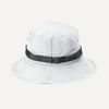 Amazon Essentials Men’s Washed Nylon Outdoor Wide Brim Sun Bucket Hat(White)