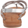 Amazon Essentials Women’s Casual Strappy Sandal(Silver)