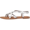 Amazon Essentials Women’s Casual Strappy Sandal(Silver)