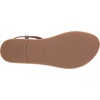 Amazon Essentials Women’s Casual Thong Leather Sandal with Ankle Strap, Wide Width Available(Brown)