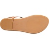 Amazon Essentials Women’s Casual Thong Leather Sandal with Ankle Strap, Wide Width Available(Camel)