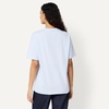 Amazon Essentials Women’s Oversized T-Shirt Cotton Span(Light Blue)