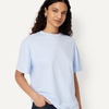 Amazon Essentials Women’s Oversized T-Shirt Cotton Span(Light Blue)