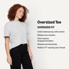 Amazon Essentials Women’s Oversized T-Shirt Cotton Span(Light Grey Heather)