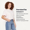 Amazon Essentials Women’s Oversized T-Shirt Cotton Span(Light Pink)