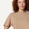 Amazon Essentials Women’s Oversized T-Shirt Cotton Span(Tan)
