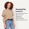 Amazon Essentials Women’s Oversized T-Shirt Cotton Span(Tan)