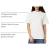 Amazon Essentials Women’s Oversized T-Shirt Cotton Span(White)