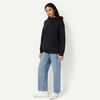 Amazon Essentials Women’s Oversized-Fit Fleece Hoodie(Black)