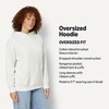 Amazon Essentials Women’s Oversized-Fit Fleece Hoodie(Cream)