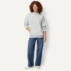 Amazon Essentials Women’s Oversized-Fit Fleece Hoodie(Light Grey Heather)