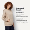Amazon Essentials Women’s Oversized-Fit Fleece Hoodie(Taupe)