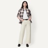 Amazon Essentials Women’s Regular-Fit Long-Sleeve Lightweight Cotton Brushed Flannel Shirt(Caramel Plaid)