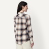 Amazon Essentials Women’s Regular-Fit Long-Sleeve Lightweight Cotton Brushed Flannel Shirt(Caramel Plaid)