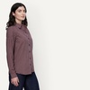 Amazon Essentials Women’s Regular-Fit Long-Sleeve Lightweight Cotton Brushed Flannel Shirt(Navy Gingham)