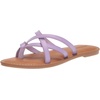 Amazon Essentials Women’s Strappy Slide Flat Sandal(Lavender)
