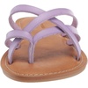 Amazon Essentials Women’s Strappy Slide Flat Sandal(Lavender)
